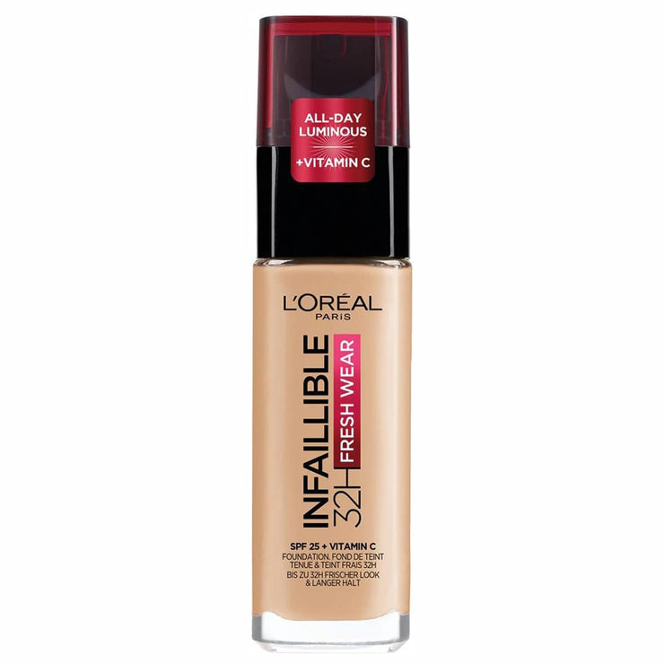 L'Oréal Paris Infaillible 32H Fresh Wear Foundation 120 Vanilla - SPF 25 + Vitamin C High copy