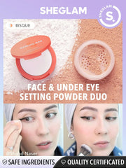 SHEGLAM INSTA-READY FACE & UNDER EYE SETTING POWDER DUO ORIGINAL